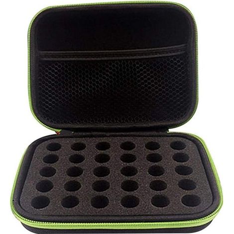 Boîte Huile Essentielle, 30 Boîteilles Imperméable Aromathérapie Boîte De Rangement Housse De Transport Trousses De Toilette Sac Voyage pour Le Stockage à La Maison Et Les Voyages(Vert)-Fei Yu (1/3)