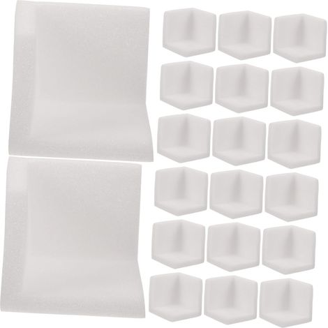50 protège-coins pour meubles, EPE, blanc, antichoc, pour tables (1/5)