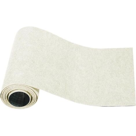 Tapis griffoir pour chat 40 x 200 cm – Autocollant, découpable – pour marches, canapés et coins (blanc cassé) (1/4)