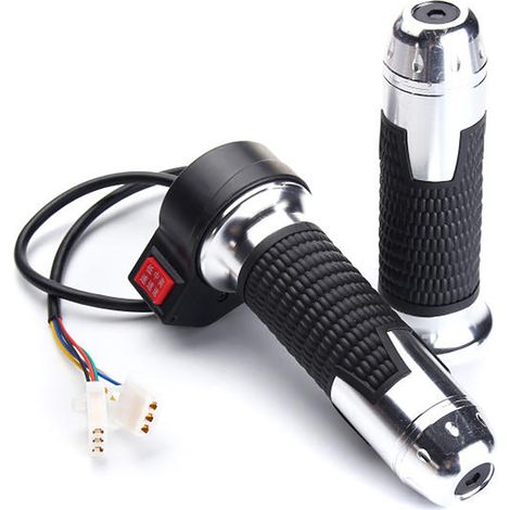 Poignée de régulateur de vitesse moto compatible diamètre 22mm, guidon de commande d'accélérateur universel (1/5)