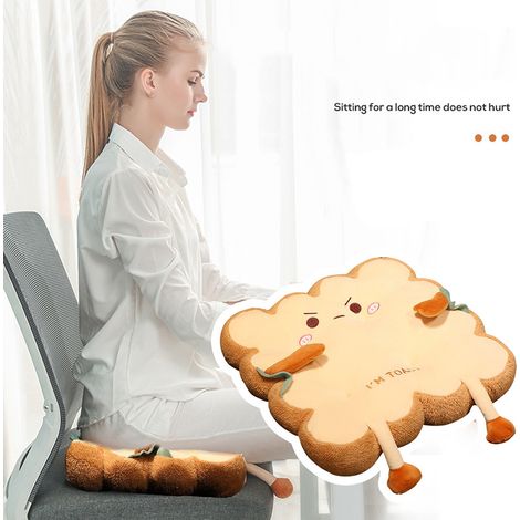 Niedliches Plüschbrot, Toastkissen für Kinder und Erwachsene, flauschiges Geschenk (1/5)
