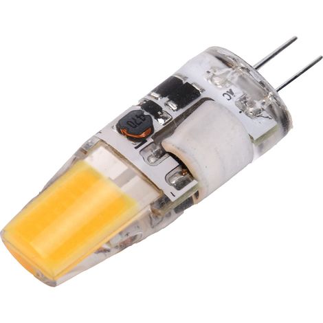 G4 COB 5W 600LM Silikon-LED-Lampe, Deckenleuchte für Kronleuchter, AC/DC 12V, 4,2x1,3cm, Warmweiß 2700K-3100K (1/5)
