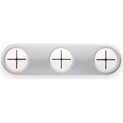 Gruccia adesiva per strofinacci da cucina cromo opaco 2083-7-000 INOFIX blister (1/2)