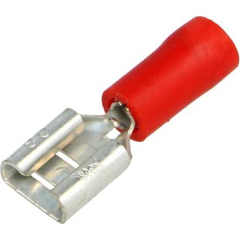 Capocorda 6,3x0,8 Femmina Preisolato Rosso UL