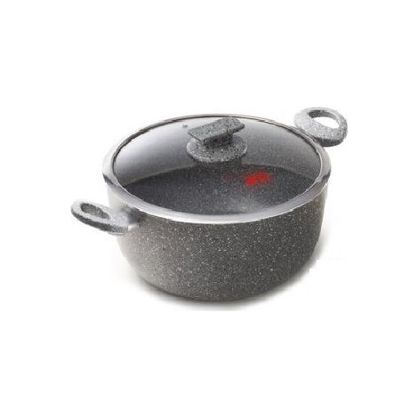 Casseruola Antiaderente ad Induzione con Coperchio Regina di Pietra 32 cm (1/2)