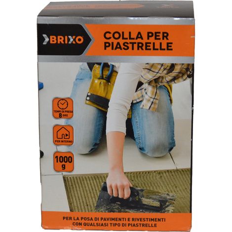 COLLA PER PIASTRELLE PAVIMENTI MATTONELLE IN POLVERE 1 - 5 KG (16269V) 1 (16269) (1/4)