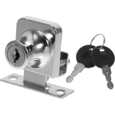 Serrure de porte 5-8 mm pour portes coulissantes vitrines (1/5)