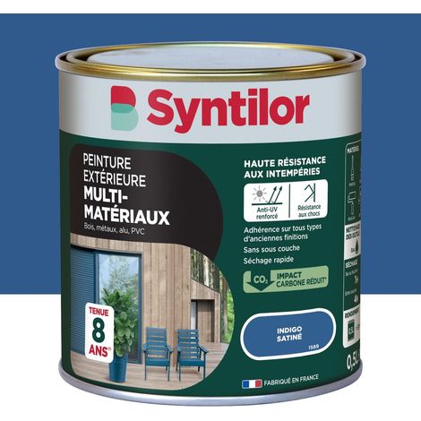 Vernice per esterni per legno, alluminio e PVC. SYNTILOR indaco satinato 0,5L SYNTILOR (1/5)