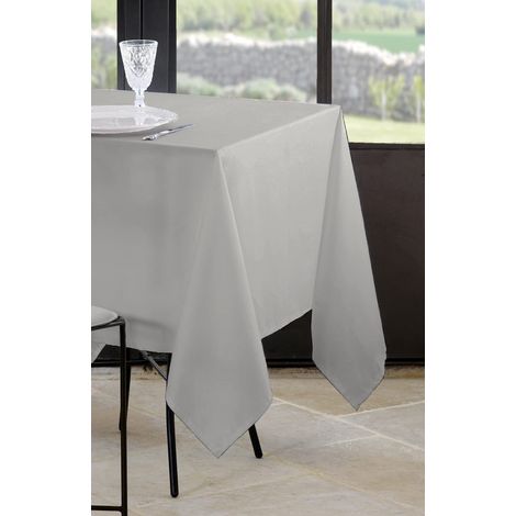 Nappe Taille 145x200 cm 100% Polyester Couleur Mastic Modèle Nelson Rectangulaire Linge de Table Lavable 30°