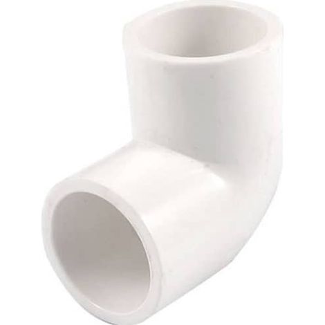 Adaptador acoplamiento tubo PVC 90 grados 20 mm Blanco (1/3)