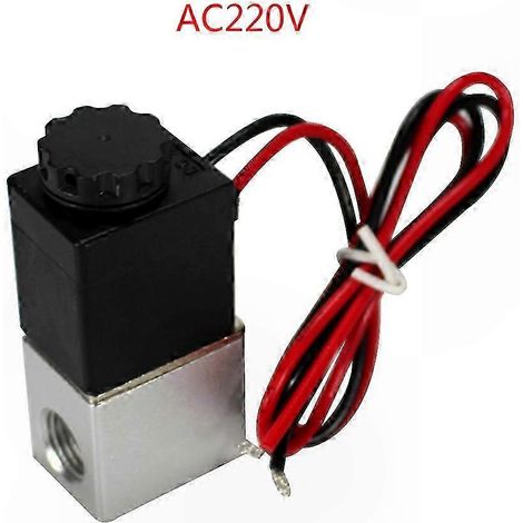 Mini-2/2-Wege-Magnetventil DC 12 V/DC 24 V/AC 220 V, elektronische Steuerung für Luftauslass, pneumatischer Auslass (1/5)