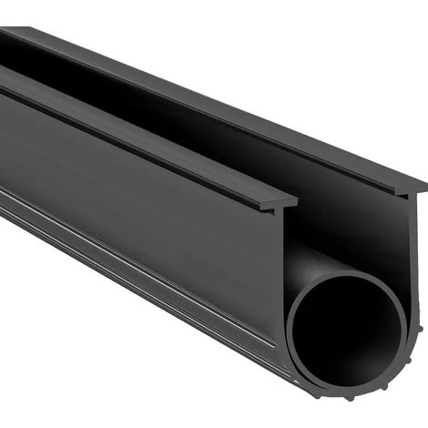 Burlete para puerta, protección impermeable, prevención de humedad y polvo, negro. (1/2)