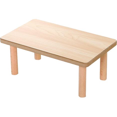 Play Wooden Platform, Gerbil Cage Waterproof Wood Stand with Pillars Standing Surface Play Decor Cage Accessories for Syrian Squirrel Chinchilla and Other Small Pets (1/5)
