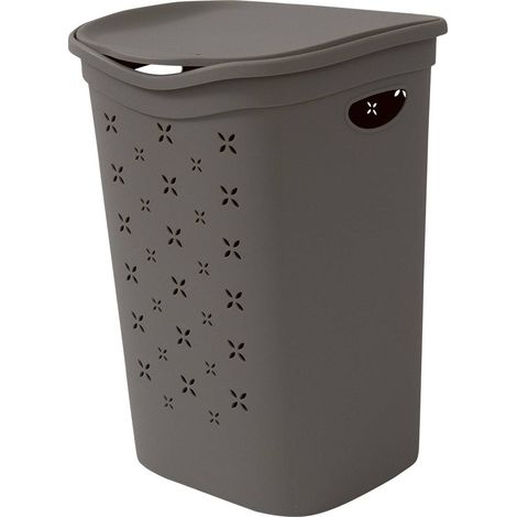 Cesta Portabiancheria da Bagno Grigio belli e forti 55 Litri