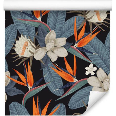 Papel pintado Flores Paraíso de Colores para Salón y Dormitorio 50x1000 cm (1/5)