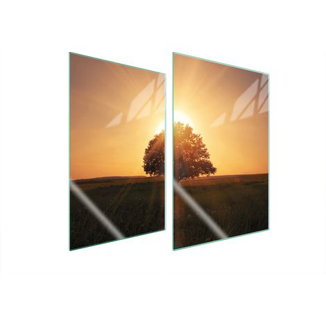 GLASSCHUTZPLATTE FÜR KÜCHE 2x35x52 TREE