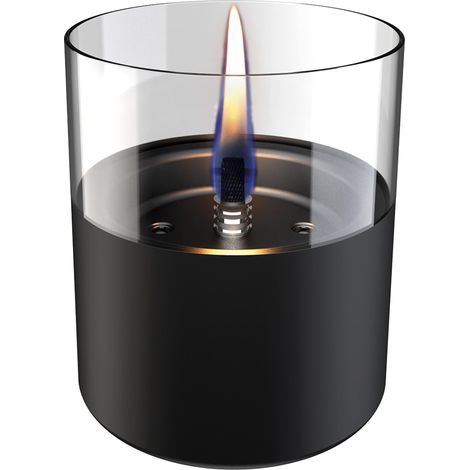 Candela da tavolo ricaricabile Lilly 10 Nero Tenderflame (1/3)