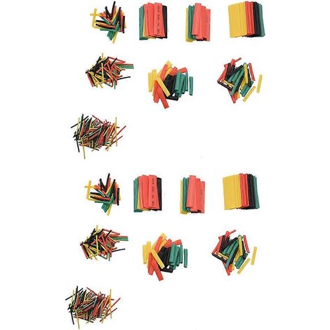 Kit d'assortiment de 656 gaines thermorétractables pour câbles (ratio 2:1) (1/5)