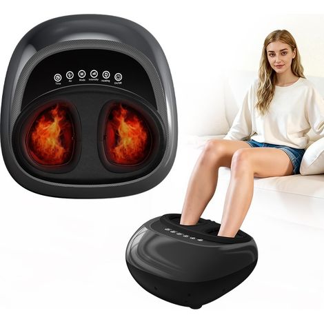 Masajeador de pies con calor y 3 modos de intensidad ABS negro HOMVRA (1/5)
