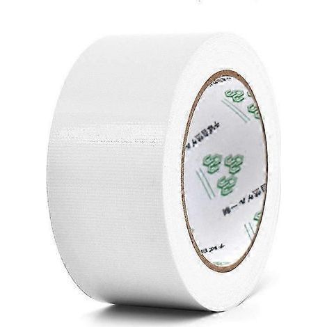 Rouleau de ruban adhésif textile imperméable de 10 m x 45 mm pour réparations et loisirs créatifs. Couleurs : rouge, noir, bleu, marron, vert, blanc argenté. (1/5)