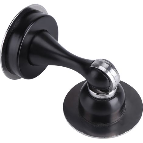 Magnetischer Türstopper aus Edelstahl 304, schwarzer Türstopper für Zuhause, stabile Wandmontage (1/5)