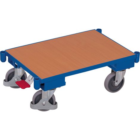 VARIOfit Euro-System-Roller mit Boden und Eckhülsen Zentralbremse EasySTOP