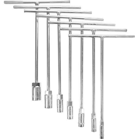 7-Piece T-Shank Wrench Set, 10mm Socket, Chrome-Vanadium Steel, for Bicycle, Motorcycle, and Car Repair (1/5)