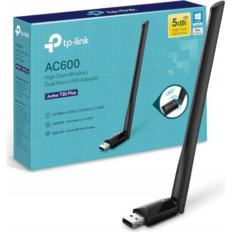 Scheda Ac600 Wi-Fi Dual Band Usb 600 Mbps 2.4 Ghz/5 Ghz 1Antenna (1/5)