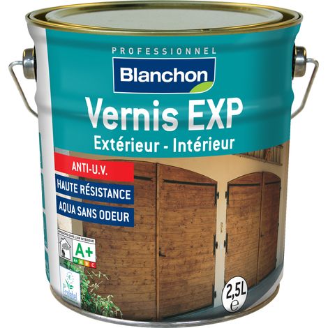 EXP-Lack für Holzwerk und Tischlerarbeiten innen/außen Unsichtbar 2,5L – Hohe UV-Beständigkeit – BLANCHON - 06103490 (1/2)