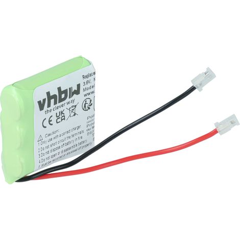 vhbw Batterie pour divers appareils (300mAh, 3,6V, NiMH) 3x cellules type 2/3 AAA, 2/3 Micro