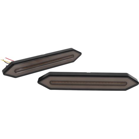 Barre de feux arrière à LED étanche 12-30 V avec clignotants séquentiels pour remorque, camionnette, SUV et camping-car (1/5)