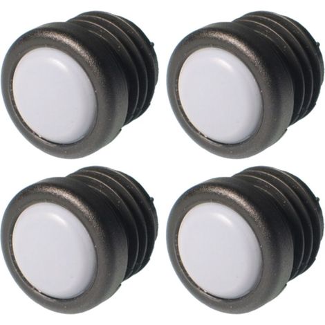 tappi rotondi da 30 mm in PTFE Teflon, neri, per sedie e mobili. (1/4)
