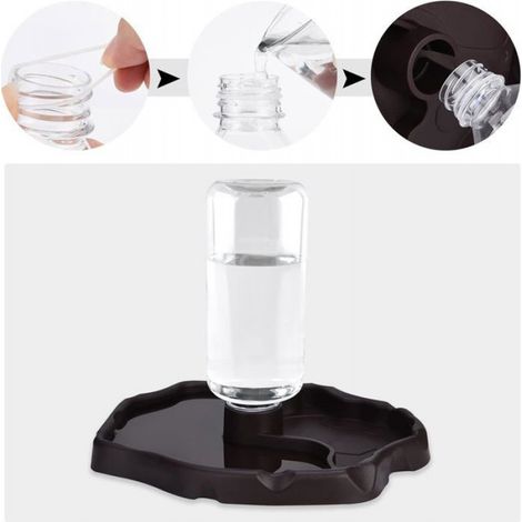 Abreuvoir Pour Reptiles - Bol 2 En 1 Pour Tortues - Séparation Eau/Nourriture - Anti-Fuite - En Plastique - 1 Pièce (1/5)