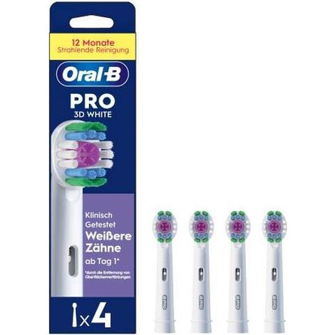 Oral-B Pro 3D White 4er Aufsteckbürsten