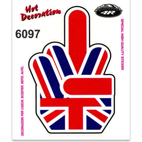 Adesivi Stickers Standard Dito Inglese 10 x 12 cm (1/4)