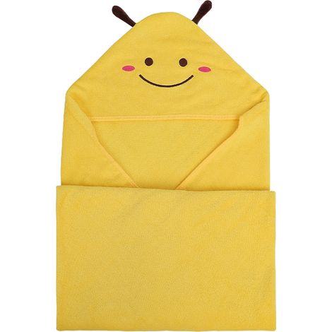 Serviette De Bain Enfants - Peignoir À Capuche En Molleton Corail - Pour Bébé Et Tout-Petits 0-8 Ans - 1 Pièce (1/5)