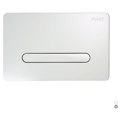 PLACCA PER CASSETTA PUCCI SARA TRATTO LINEA MOD. 2014- Cromo- PUCCI- pezzi 1 (1/2)