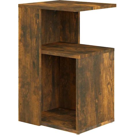 Maison Exclusive - Mesa auxiliar madera contrachapada roble ahuma (1/5)