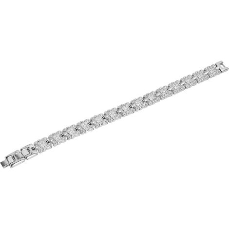 Bracelet magnétique en acier titane pour thérapie amincissante et anti-fatigue, bijou pour la perte de poids (1/5)