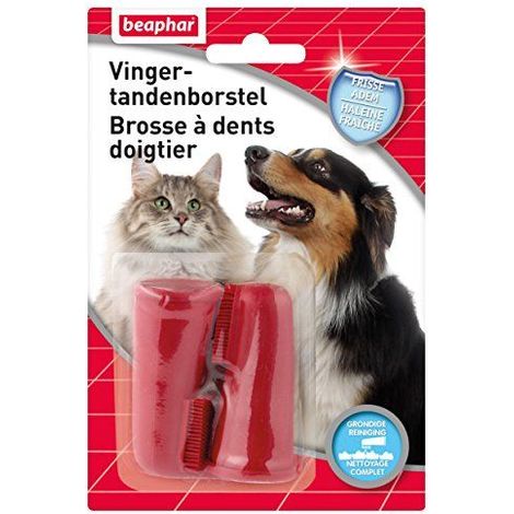Brosses à dents doigtier - Beaphar Désignation : Lot de 2 brosses doigtier Beaphar 13660 (1/3)