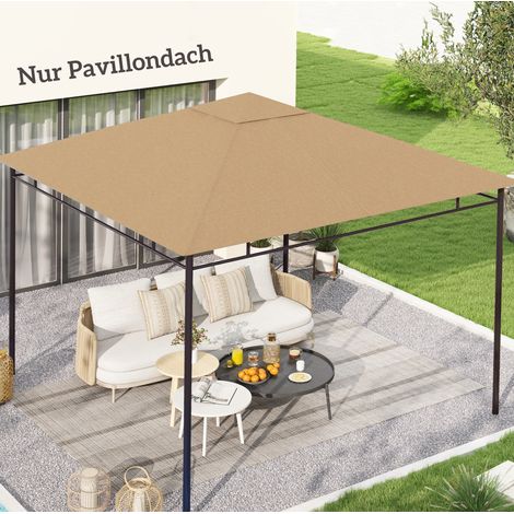 Techo de repuesto para cenador 298x295 cm beige OKMYHOME (1/5)