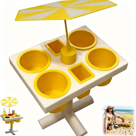 Strandtisch-Tablett für draußen – Tragbarer Strandtisch/Outdoor-Tablett (1/5)