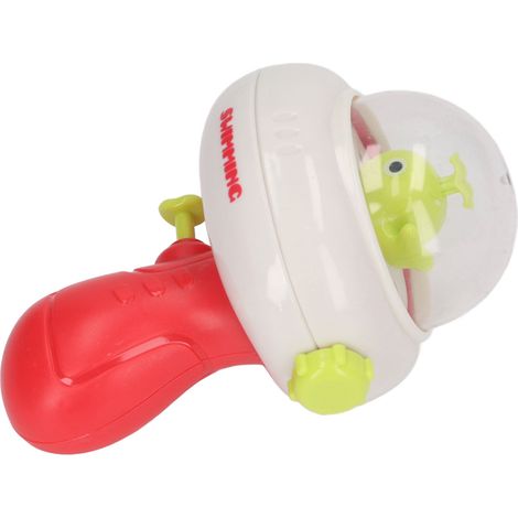Wasserspielzeug mit großer Reichweite, Druckknopf, Mini-Cartoon-Aufdruck, Wasserspielzeug für Kinder und Erwachsene, Strand, Pool, rot. (1/5)