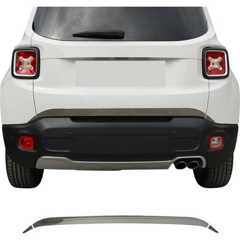Garniture de Hayon Coffre pour Jeep Renegade 2014-2019 acier inox foncé 3 Pcs (1/5)