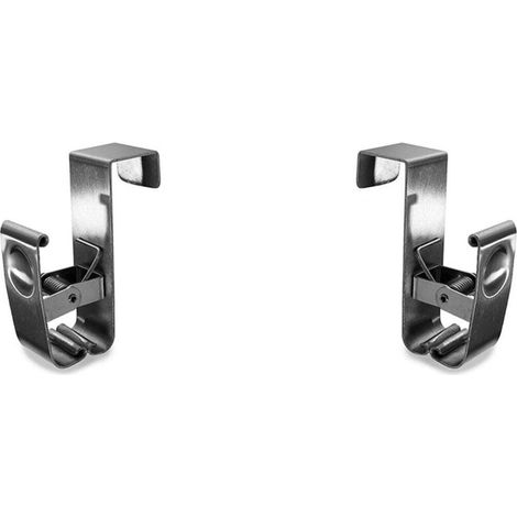 Porte torchon en inox pour tiroir – Lot de 4 – Dimensions 7.2 x 5 x 2.5 cm – Épaisseur max 2 cm pour portes et tiroirs (1/4)