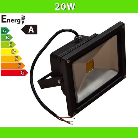 LEDVero® 20W LED proiettore faro nero bianco freddo IP65 (1/4)