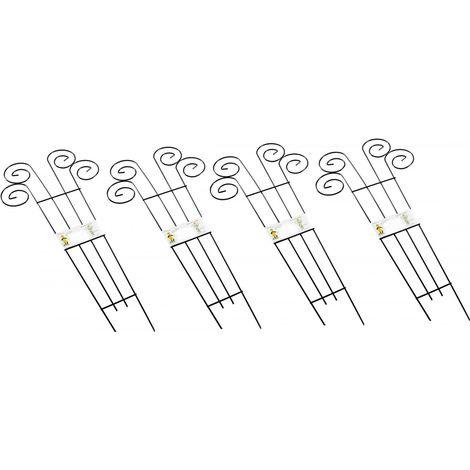4er-Set Blumenspalier 90x39cm Rankhilfe Blumenstütze Rankgitter Pflanzenstütze