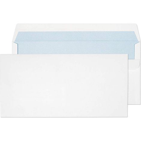 DL 110 x 220 mm Enveloppes Autocollante (13882/50 PR) Blanc - Boîte de 50 (1/3)