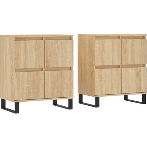 Maison Exclusive - Aparadores 2 piezas madera contrachapada color (1/5)