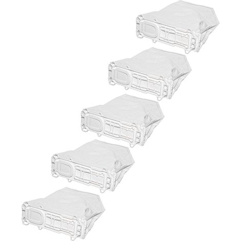 vhbw 50x sacchetto compatibile con Vorwerk folletto VK136SC aspirapolvere - in microfibra, 31cm x 23cm, bianco